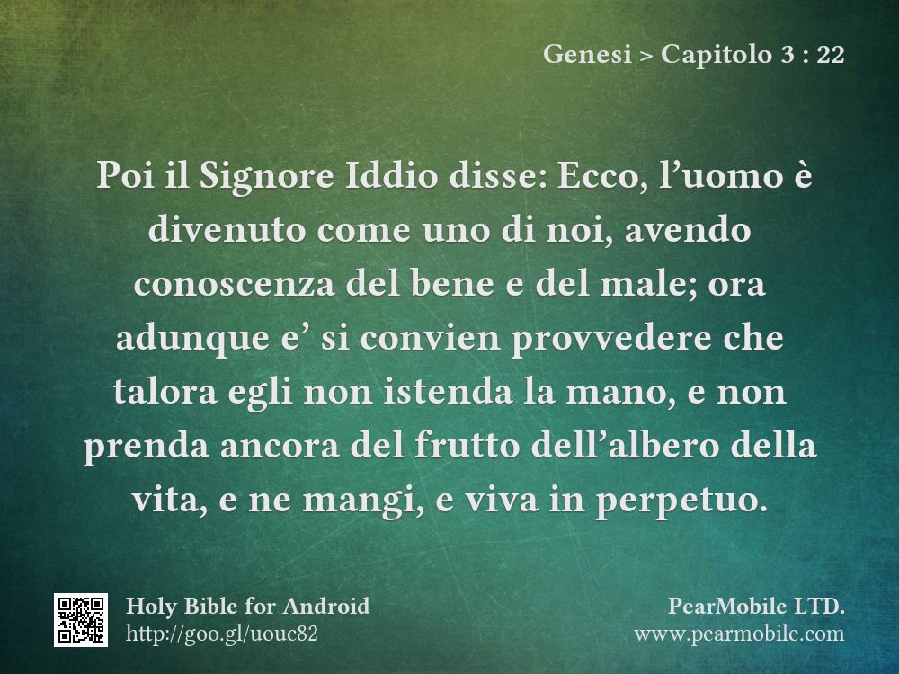 Genesi, Capitolo 3:22